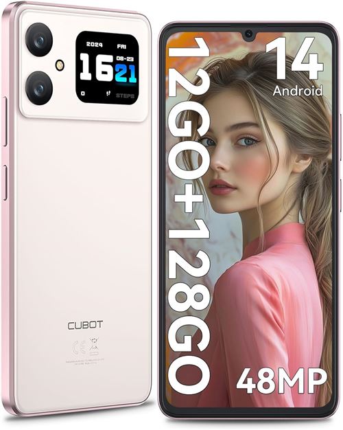 4G Smartphone CUBOT A20 6.56 128Go 16Go dual sim-rose