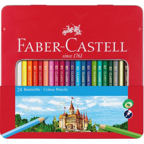 Non Communiqué Boîte De 24 Crayons De Couleur Castel Faber-Castell