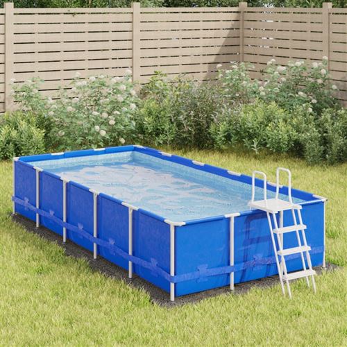 vidaXL Bâche de Piscine, Tapis de Sol Rond, Couverture de Piscine, Protection de Piscine Jardin Terrasse, Gris Clair 420x220 cm Géotextile Polyester