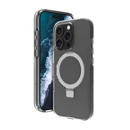 dbramante1928 Iceland Ultra - Coque de protection pour téléphone portable - béquille - compatibilité avec MagSafe - D3O, plastique - clair - pour Apple iPhone 16 Pro