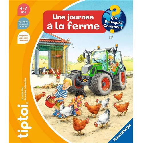 Livre Interactif Tiptoi - Une Journée À La Ferme Ravensburger