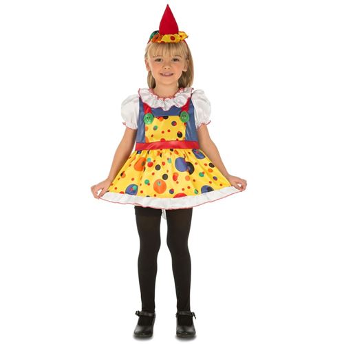 Déguisement Robe Petit Clown Bébé 1/2 Ans Jaune 204065 Unimasa 1/2 ANS - 204065 Unimasa