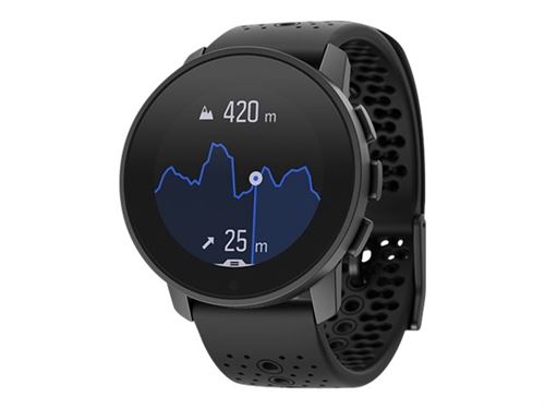 Suunto 9 Peak - Titane noir - montre de sport avec sangle - taille du poignet : 125-175 mm - Bluetooth - 62 g