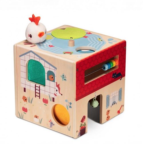 Cube d’activités en bois Lilliputiens La Ferme