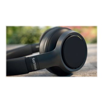 Philips TAH9505BK - Écouteurs avec micro - circum-aural - Bluetooth - sans fil - Suppresseur de bruit actif - noir