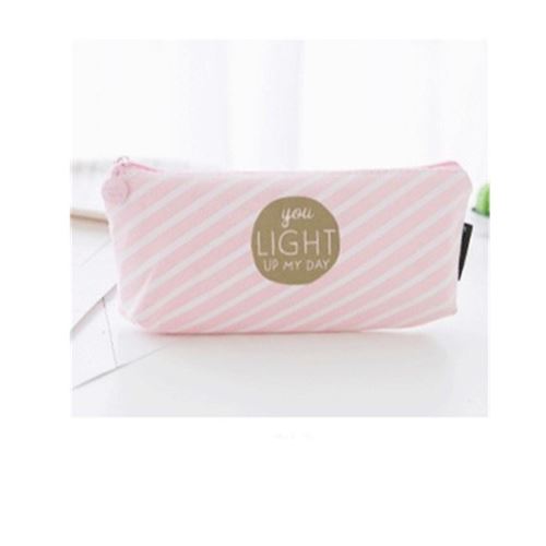 à crayons en toile Boîte à stylos de grande capacité Pochette à papeterie Diagonale