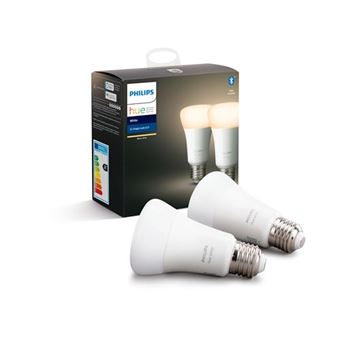 Ampoule connectée Philips Pack x2 Hue White E27 - 1