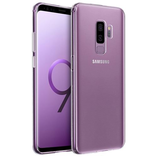 Coque Samsung Galaxy S9 Plus Coque Silicone Gel coin renforcée - Transparente