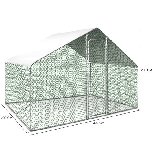 30 Sur Enclos Poulailler 6 M Parc Grillage 3x2m Acier Galvanise Volailles Achat Prix Fnac