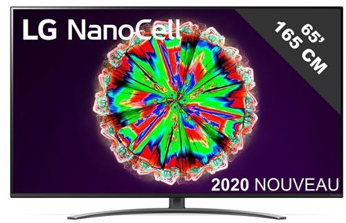 TV intelligente LG NanoCell 65NANO81 65 4K Ultra HD LED WiFi Noir