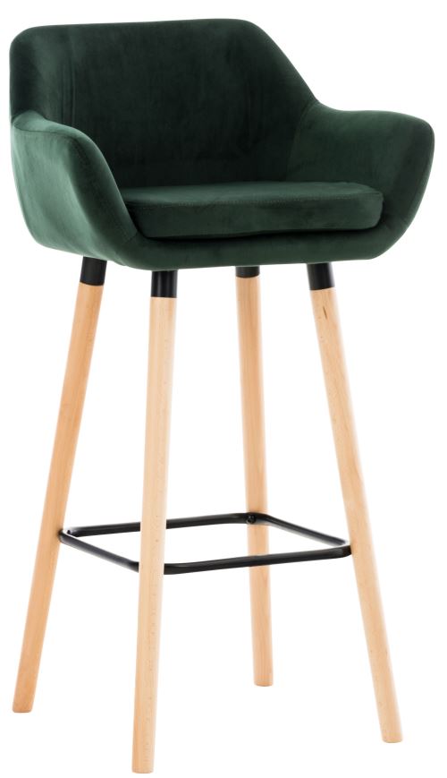 Non Communiqué Vert Clp Tabouret De Bar Grant En Velours