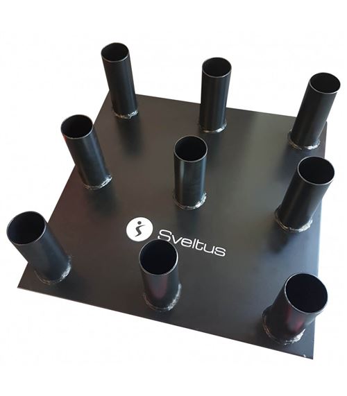 Sveltus support pour haltères acier noir 55 x 50 x 15,5 cm