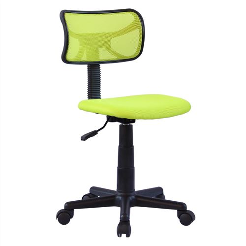 Chaise De Bureau Pour Enfant Milan Fauteuil Pivotant Et Ergonomique Sans Accoudoirs Siege A Roulettes Avec Hauteur Reglable Vert Achat Prix Fnac