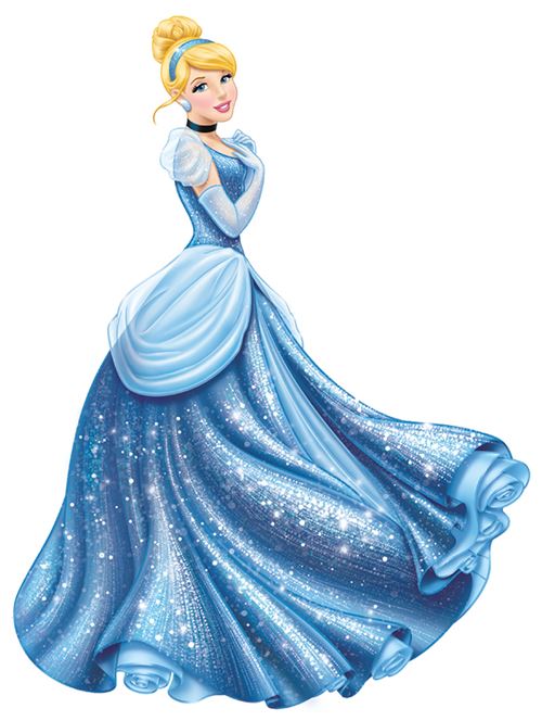 RoomMates sticker mural Cendrillon paillet&eacute; vinyle 75 x 101,5 cm