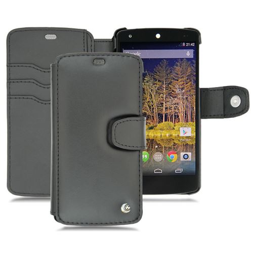 Noreve - Housse cuir LG Nexus 5 - Perpétuelle - Noir ( Nappa - Black )