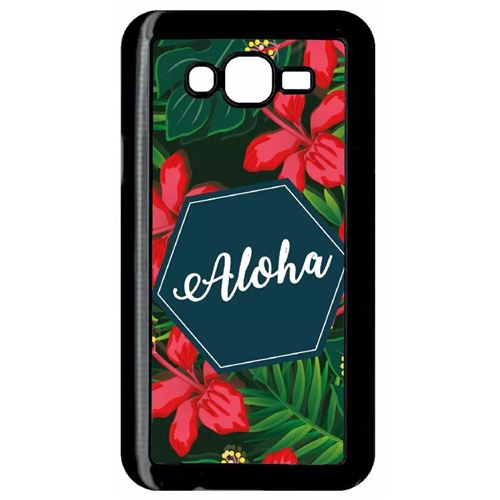 Coque Samsung Galaxy J7 Aloha Tropical Fond Vert 2