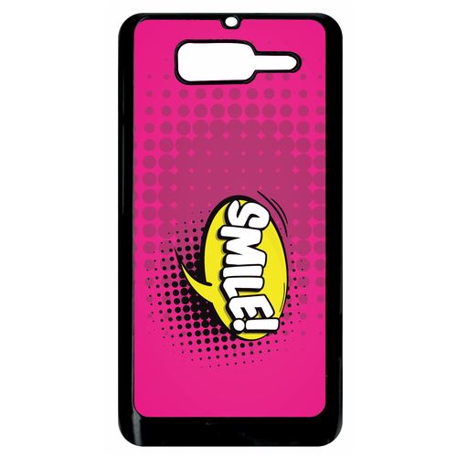 Coque Motorola Razr D3 Smile Fond Rose