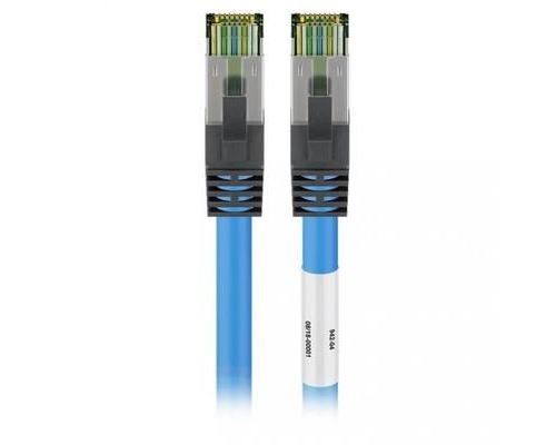 Goobay Cable RJ45 Cat 8.1 S/FTP 20 m (Bleu) - Cable Ethernet RJ45 blinde categorie 8.1 S/FTP 20 metres (Bleu)