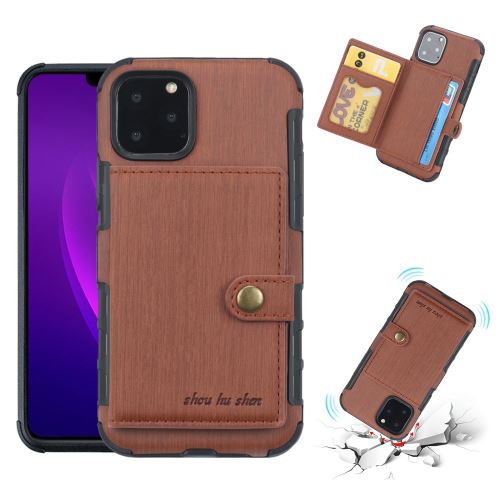 Coque de protection antichoc avec fente pour Apple iPhone 11 Pro Max 6.5 - Brun