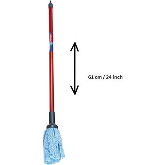 Fellflying Ensemble Balai à Franges Et Seau Avec Essorage Automatique - Vadrouille Rotative Pour Nettoyage Efficace