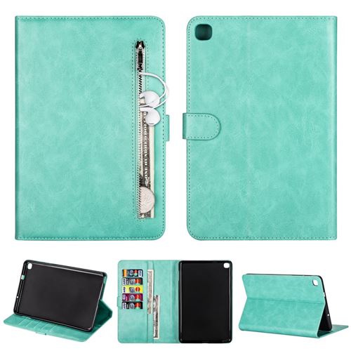 Etui en PU poche zippée vert pour votre Samsung Galaxy Tab A 8.0 (2019) with S Pen SM-P200