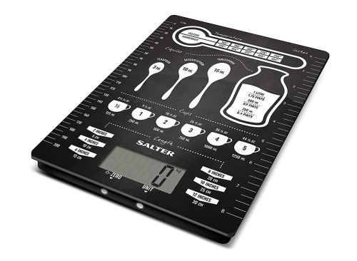 Balances de cuisine numériques Salter Conversions - Balance électronique pour la cuisson, Design moderne facile à nettoyer, cadeau parfait pour les chefs cuisiniers / cuisiniers - Garantie de 15 ans