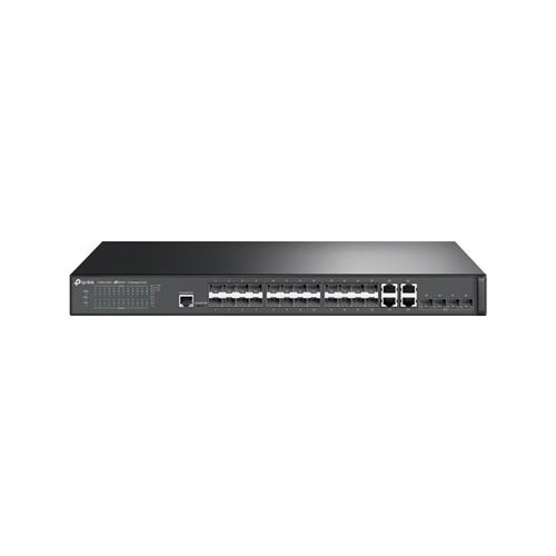 TP-LINK T2600G-28SQ commutateur réseau Géré L2 Gigabit Ethernet (10/100/1000) Noir