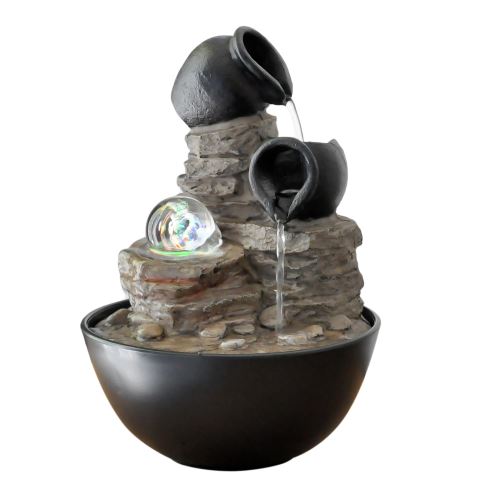 Comparer les prix de Fontaine interieur nature jarres shingoden - marron