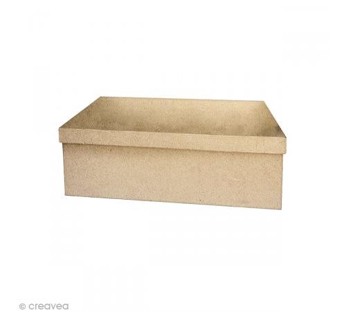 Boîte rectangle 22 x 13,5 cm à décorer