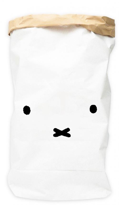 nijntje Sac de stockage de papier Nijntje 25 x 55 cm blanc