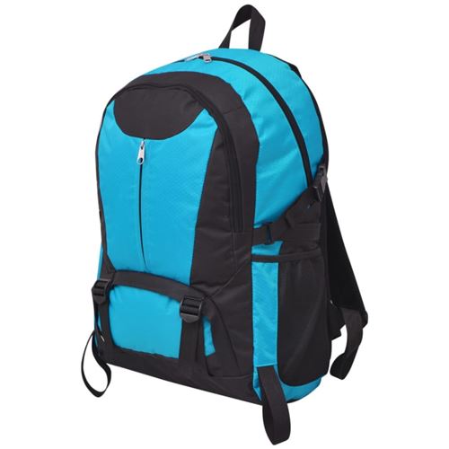 Vidaxl Noir/Bleu Sac À Dos Randonnée 40L - Image 3