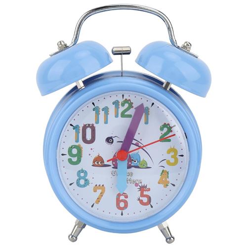 13€11 sur Réveil Enfant Sonner Cloche Nuit Réveil Lumineux Horloge  Électronique Réveil (Bleu), Montre, Top Prix