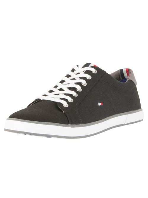 Tommy Hilfiger Pour des hommes Baskets en toile drapeau, Noir45 EU
