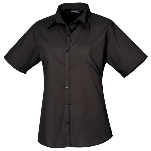 Premier - Chemisier à manches courtes - Femme (38) (Noir) - UTRW1092
