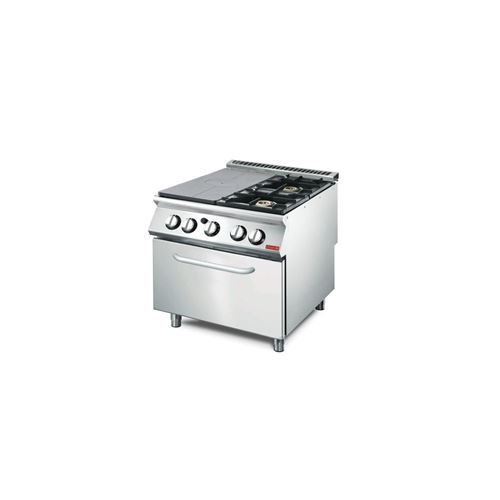 Plaque coup de feu 2 feux vifs sur four gaz Gastro M 70/80