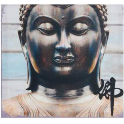 Cadre carré toile Bouddha 40 cm