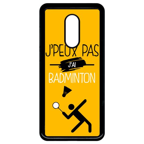 Coque xiaomi redmi 5 plus j peux pas j ai badminton 5