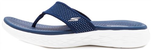 Skechers On the Go 600 Femmes Flip Flop Sandales in Bleu Marine 15300 NVW [UK 3 EU 36]