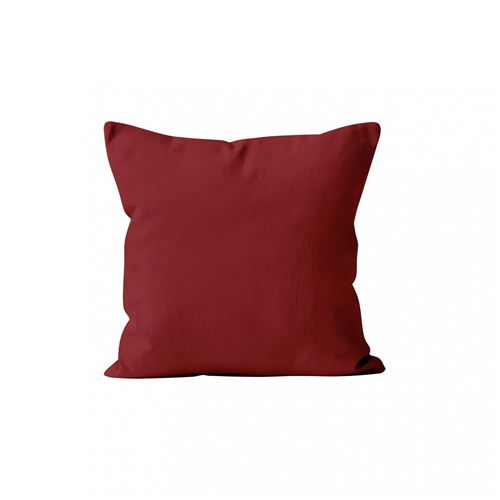 Housse de coussin 60 x 60 cm - Rouge - Linge de lit