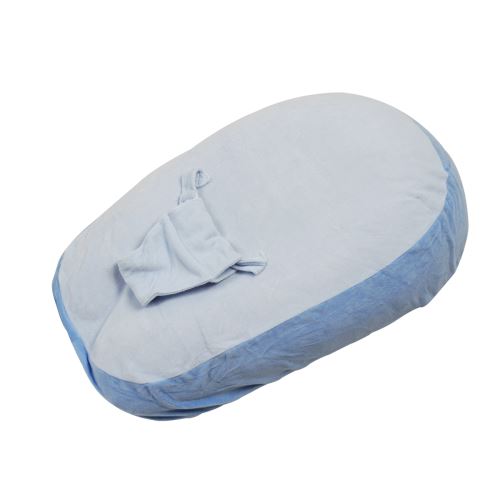 Housse pour coussin d'allaitement avec harnais - Bleu
