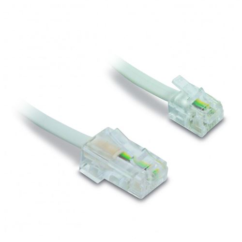 METRONIC Câble téléphone Ethernet RJ11/RJ45 mâle/mâle 1,80 m 495231