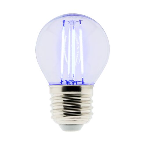 Elexity - Ampoule LED Déco filament bleu 3W E27 Sphérique