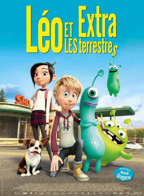 LÉO ET LES EXTRA-TERRESTRES - 2018 - CHRISTOPH LAUENSTEIN - 40x60cm - AFFICHE CINEMA ORIGINALE /Pliée