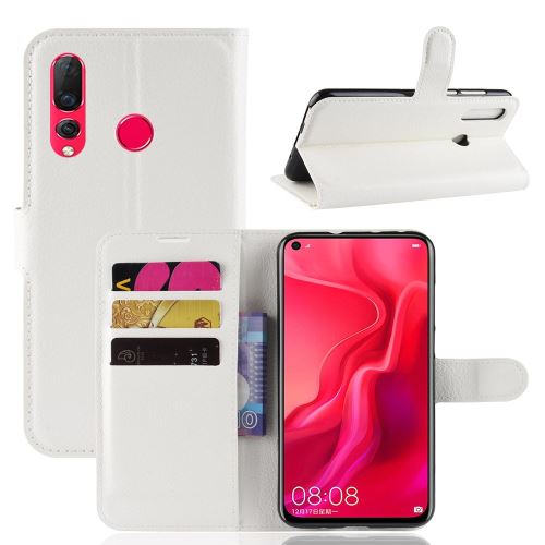 Etui en PU avec support couleur blanc pour votre Huawei Nova 4