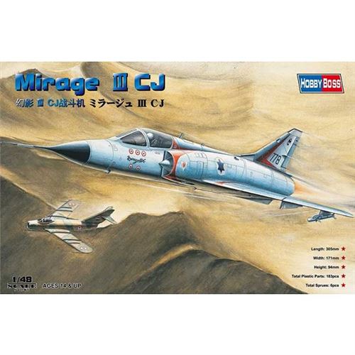 HOBBY BOSS Maquette avion  Dassault Mirage IIICJ- 1/48 - Maquette d'av