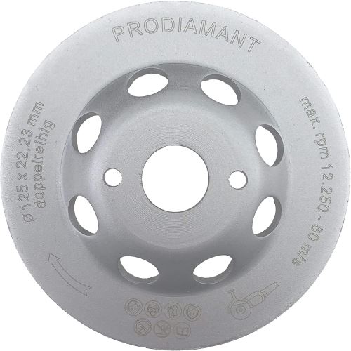Meule Assiette Diamantée PRODIAMANT 180mm Universel Double Rangée Meule Assiette Diamantée PRODIAMANT 180mm Universel Double Rangée