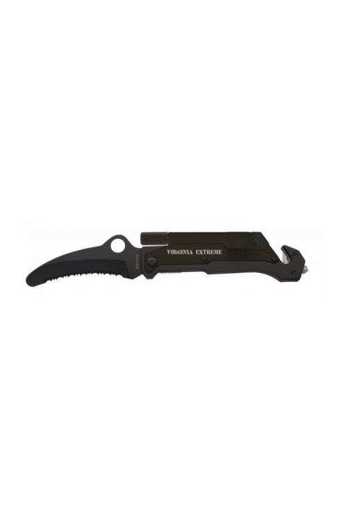 VIRGINIA Couteau Trenton Extreme - Lame dentelée - 8,8 cm