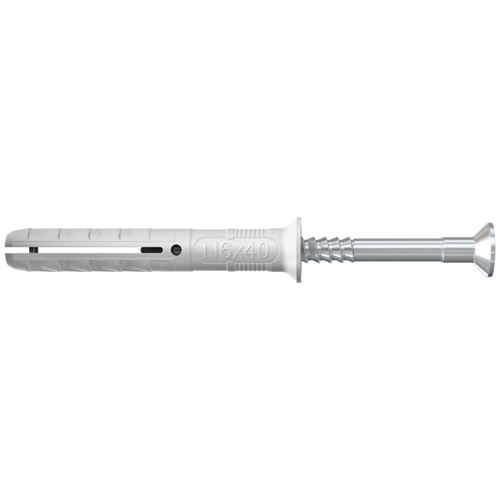 FISCHER Nageldübel, 100 mm, Kunststoff - grau