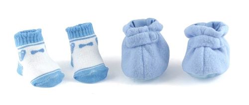 Dollsworld Chaussures et chaussettes (Bleu)