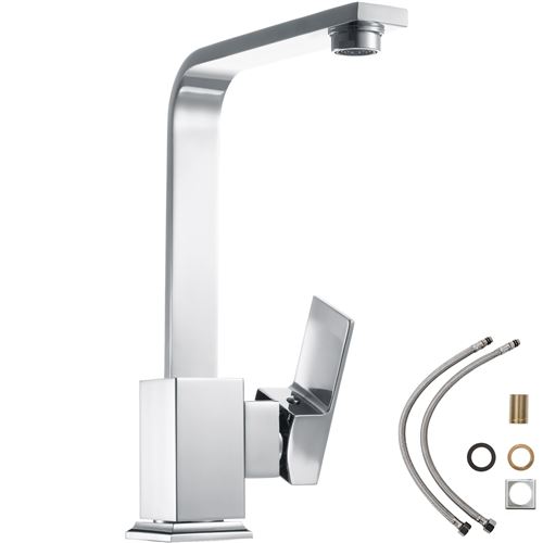 TecTake Robinet de cuisine à bec déporté